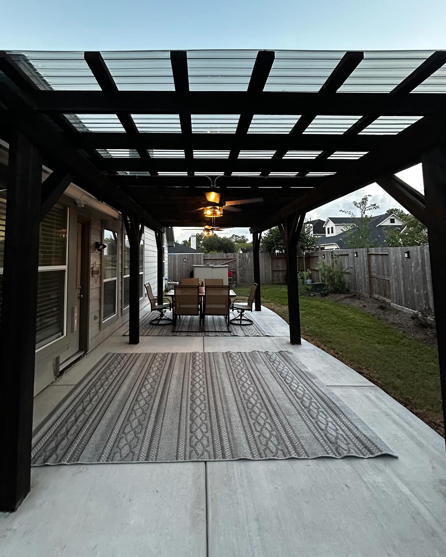 Stamped concrete patio design
