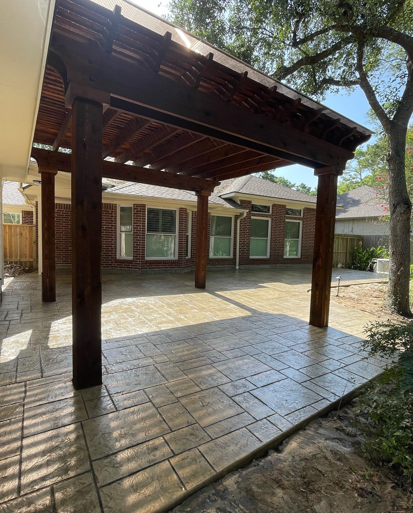 Decorative concrete finish